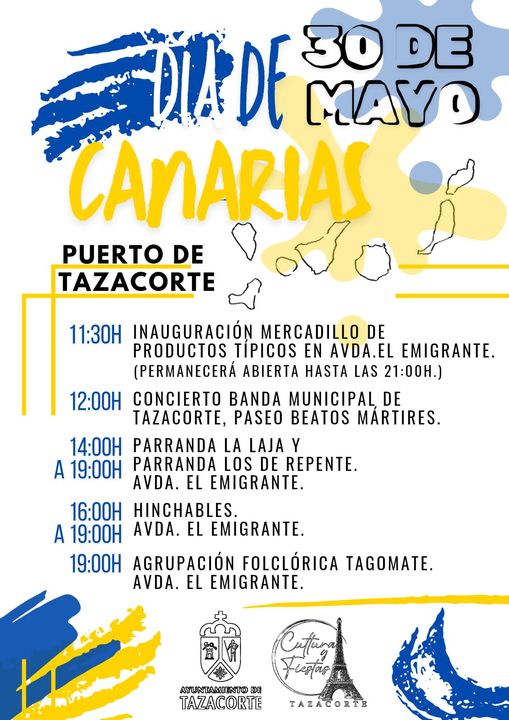Mercadillo y folclore para celebrar el Día de Canarias en Tazacorte